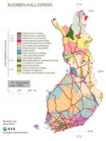 Suomen kallioperä pääpiirteittäin. Suomen kallioperä pääpiirteittäin.